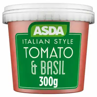 Asda ASDA Italian Style Tomato & Basil Sauce offer