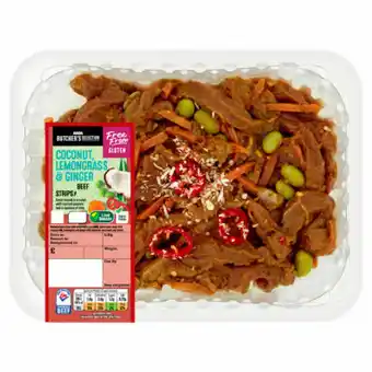 Asda ASDA Butcher's Selection Coconut, Lemongrass & Ginger Beef Strips offer