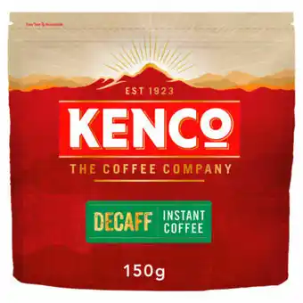 Asda Kenco Decaff Instant Coffee Refill offer