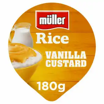 Asda Muller Rice Vanilla Custard Low Fat Dessert offer