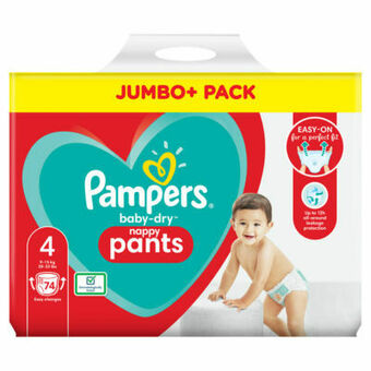 Asda Pampers Baby-Dry Size 4 Nappy Pants Jumbo+ Pack offer