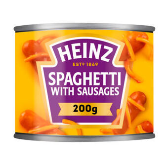 Asda Heinz Spaghetti with Sausages in Tomato Sauce offer