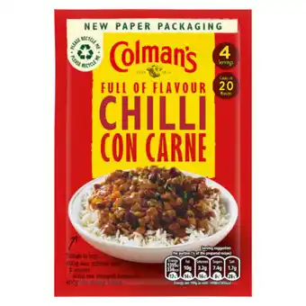 Asda Colman's Chilli Con Carne Recipe Mix offer