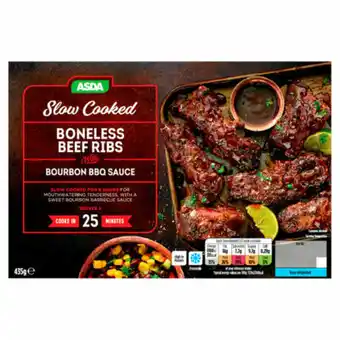 Asda ASDA Slow cooked Boneless Beef Ribs with Bourbon Sauce offer