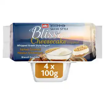 Asda Muller Corner Bliss Cheesecake Inspired Whipped Greek Style Salted Caramel Yogurt offer