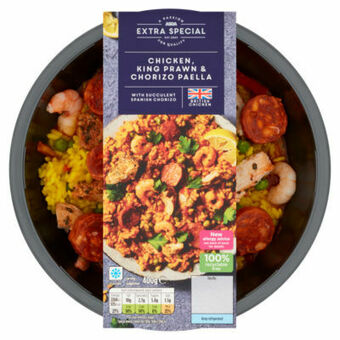 Asda ASDA Extra Special Chicken, King Prawn & Spanish Chorizo Paella offer