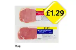 Londis Smoked Rindless Back Bacon, Unsmoked offer