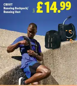 Lidl Crivit running backpack/ running vest offer