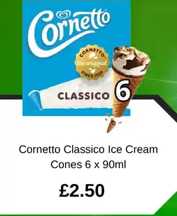 Asda Cornetto Classico Ice Cream Cones offer
