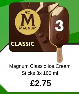 Asda Magnum Classic Ice Cream Sticks offer