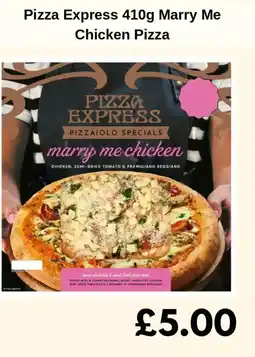 Sainsbury's Pizza Express Marry Me Chicken Pizza offer