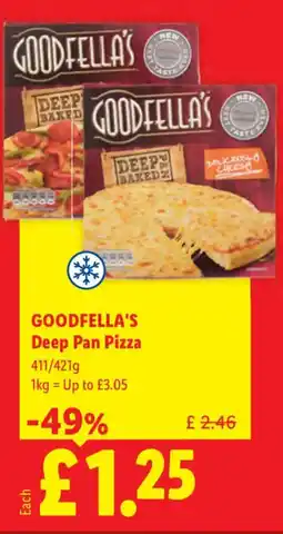 Lidl GOODFELLA'S Deep Pan Pizza offer