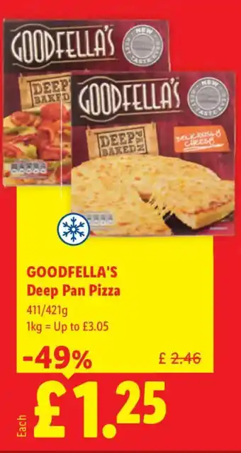 Lidl GOODFELLA'S Deep Pan Pizza offer