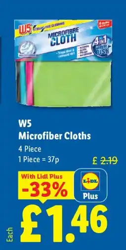 Lidl W5 Microfiber Cloths offer