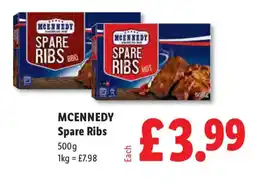 Lidl MCENNEDY Spare Ribs offer