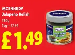 Lidl MCENNEDY Jalapeño Relish offer