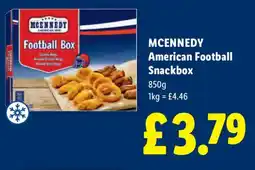 Lidl MCENNEDY American Football Snackbox offer