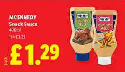 Lidl MCENNEDY Snack Sauce offer