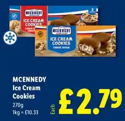 Lidl MCENNEDY Ice Cream Cookies offer