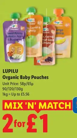 Lidl LUPILU Organic Baby Pouches offer