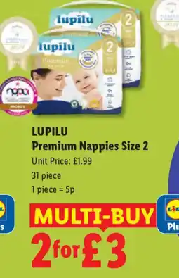 Lidl LUPILU Premium Nappies Size 2 offer