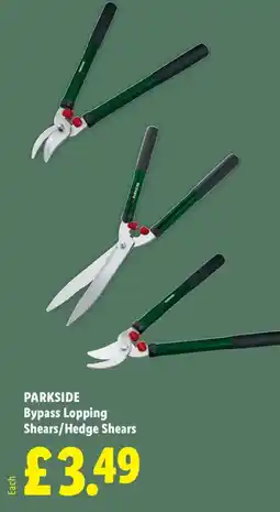Lidl PARKSIDE Bypass Lopping Shears/Hedge Shears offer