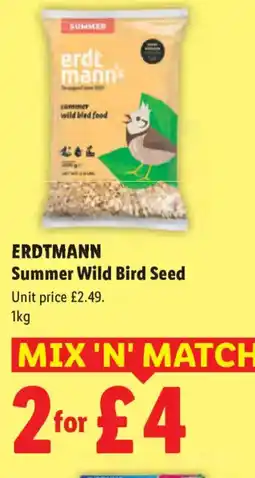 Lidl ERDTMANN Summer Wild Bird Seed offer