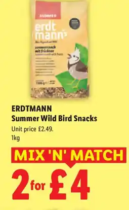 Lidl ERDTMANN Summer Wild Bird Snacks offer