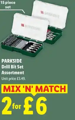Lidl PARKSIDE Drill Bit Set Assortment offer
