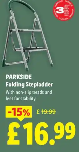 Lidl PARKSIDE Folding Stepladder offer