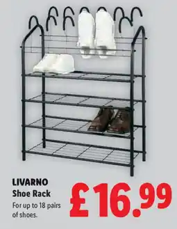Lidl LIVARNO Shoe Rack offer
