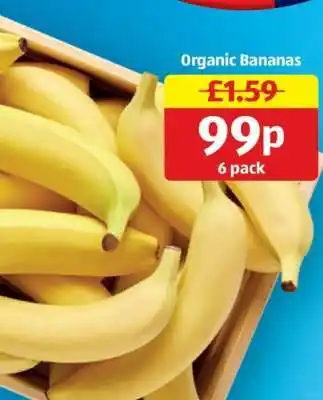 Aldi Organic Bananas offer