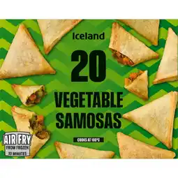 Iceland Iceland 20 (Approx.) Vegetable Samosas 300g offer