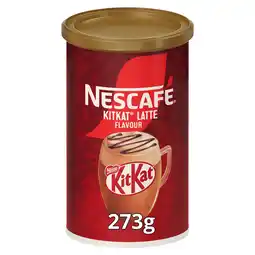 Iceland Nescafe KitKat Latte Coffee 273g Tub offer