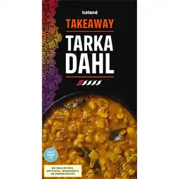 Iceland Iceland Takeaway Tarka Dhal 350g offer