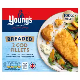 Iceland Young's 2 Breaded Cod Fillets 200g offer
