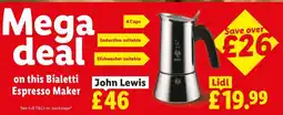 Lidl Bialetti Espresso Maker offer