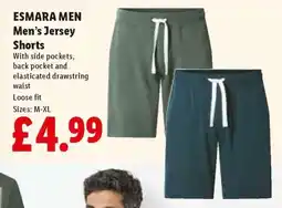 Lidl ESMARA MEN Men's Jersey Shorts offer