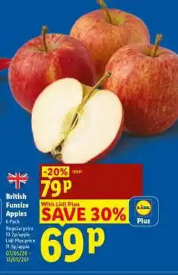 Lidl British Funsize apples offer