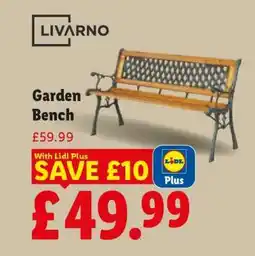 Lidl Garden Bench offer