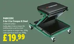 Lidl PARKSIDE 2-in-1 Car Creeper & Stool offer