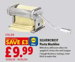 Lidl SILVERCREST Pasta Machine offer