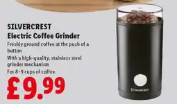 Lidl SILVERCREST Electric Coffee Grinder offer