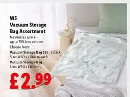 Lidl W5 Vacuum Storage Bag Assortment offer