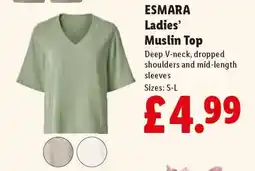 Lidl ESMARA Ladies’ Muslin Top offer
