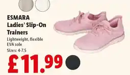 Lidl ESMARA Ladies’ Slip-On Trainers offer