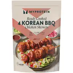 Iceland Myprotein 4 Korean BBQ Chicken Skewers 520g offer