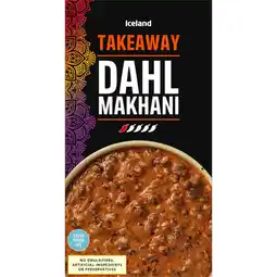 Iceland Iceland Takeaway Dahl Makhani 350g offer