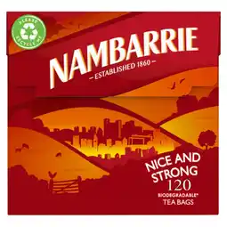 Iceland Nambarrie Nice and Strong 120 Tea Bags 348g offer