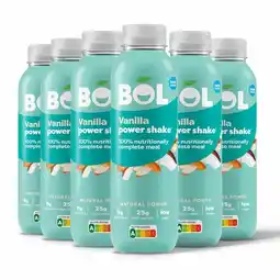 Costco Bol Vanilla Power Shakes, 6 x 401g offer